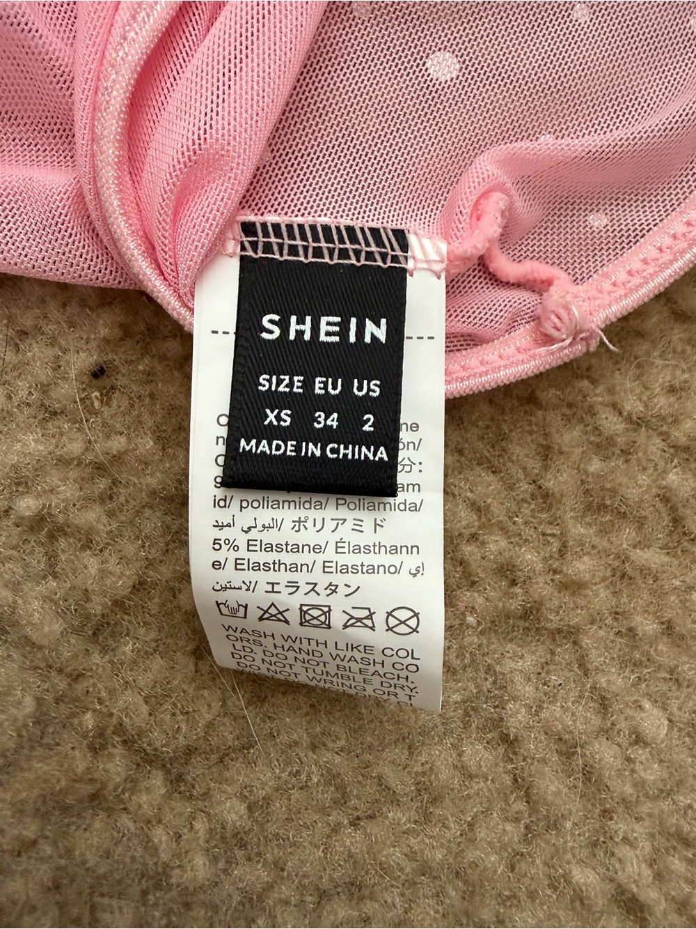 SHEIN Pink Corset Top - Picture 3 of 3